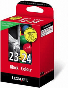 Lexmark 23/ 24 Black & 3-colour genuine value-pack   215 + 185 pages 