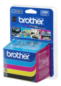 Brother LC900VALBP Black, cyan, magenta & yellow genuine 4 pack Last one!  500 + 3 x 400 pages 