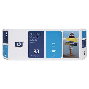 HP 83 UV Cyan genuine ink      