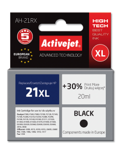 ActiveJet AH-21RX Black recycled ink      