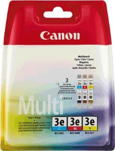 Canon BCI-3eCMY Cyan, magenta & yellow genuine 3 pack     