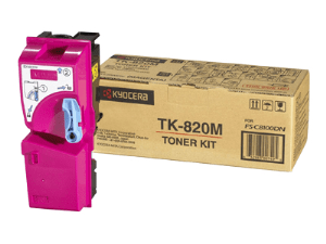 Kyocera Mita TK-820M Magenta genuine toner   7000 pages  